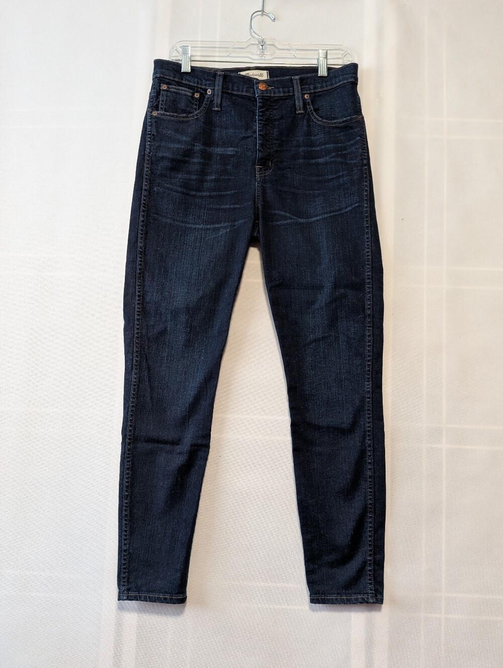 Madewell Women's Dark Blue Curvy 10"High-Rise Skinny Jeans Size 30